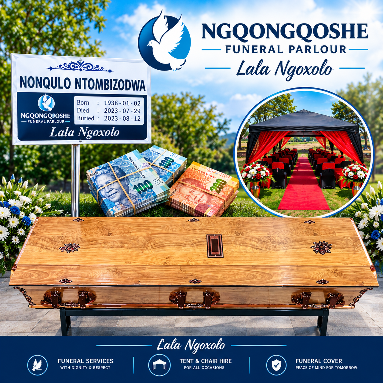 Standard Burial Cover (R100)